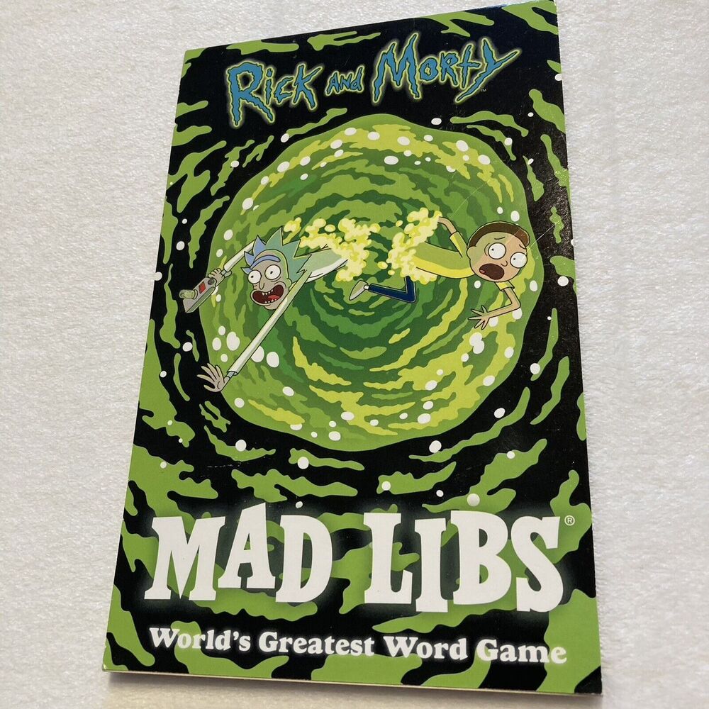 Rick and Morty Mad Libs Paperback By Conte, Kristin Never Used VERY GOOD Madlibs